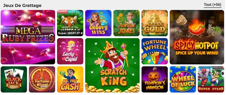 Gratorama Casino jeux grattage